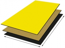 Okładzina powierzchni antypoślizgowa SlipGrip Flat Sheet, poliestrowa z włóknem szklanym, 800*1200 mm, yellow